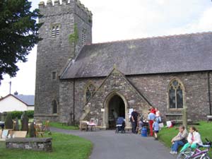 Sadly, the poor weather this summer drove much of the fete inside St Cadog's 