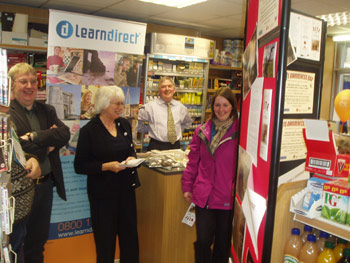 Learn Direct's display at the Awareness Day (and a very happy looking Richard!)